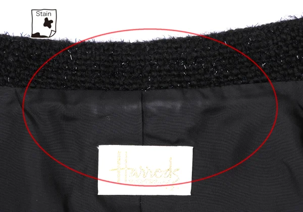 Harrods Fringe Taping Lame Tweed Jacket K-173968_013
