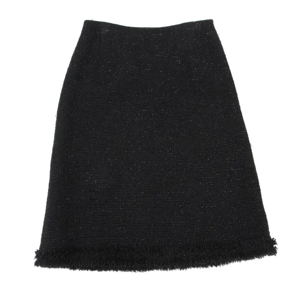 Harrods Fringe Taping Lame Tweed Skirt K-173969_002