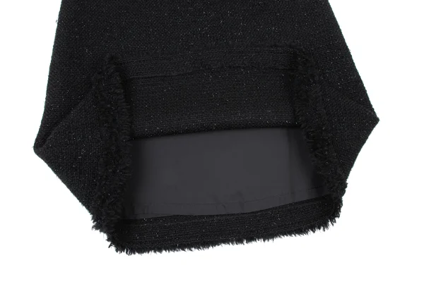 Harrods Fringe Taping Lame Tweed Skirt K-173969_007