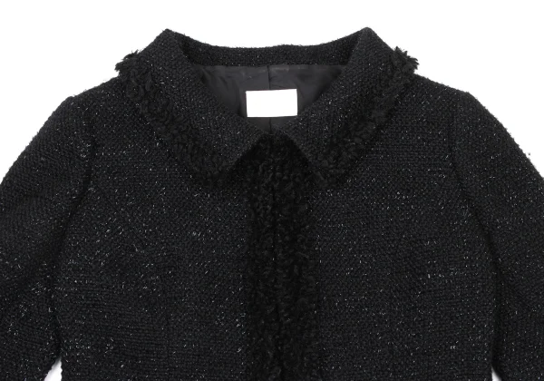 Harrods Fringe Taping Lame Tweed Jacket & Skirt K-173970_004