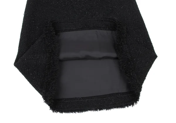 Harrods Fringe Taping Lame Tweed Jacket & Skirt K-173970_017