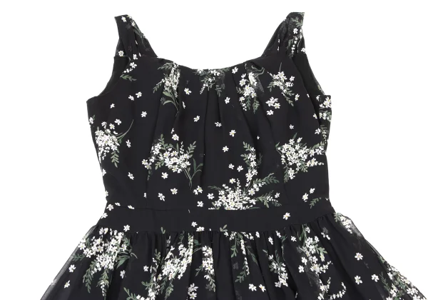 EPOCA Poly Chiffon Floral Sleeveless Peplum Dress K-173971_003