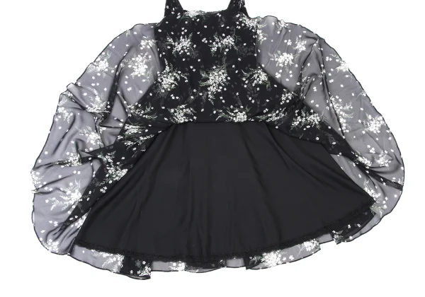 EPOCA Poly Chiffon Floral Sleeveless Peplum Dress K-173971_007