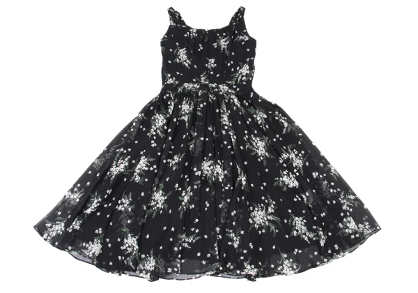 EPOCA Poly Chiffon Floral Sleeveless Peplum Dress K-173971_008