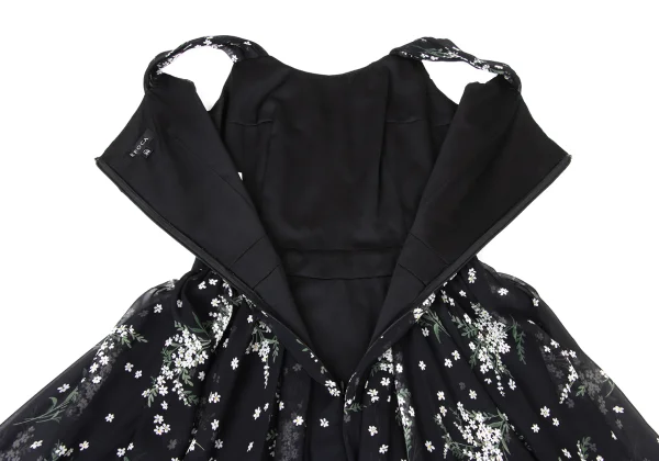 EPOCA Poly Chiffon Floral Sleeveless Peplum Dress K-173971_010