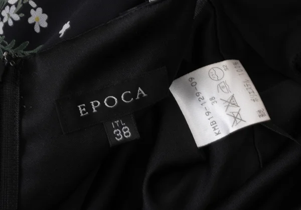EPOCA Poly Chiffon Floral Sleeveless Peplum Dress K-173971_013