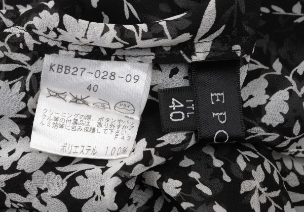 EPOCA Poly Chiffon Botanical Flill Sleeveless Blouse K-173972_014
