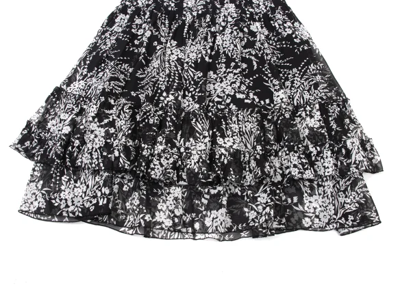 EPOCA Poly Chiffon Botanical Frill Skirt K-173973_008