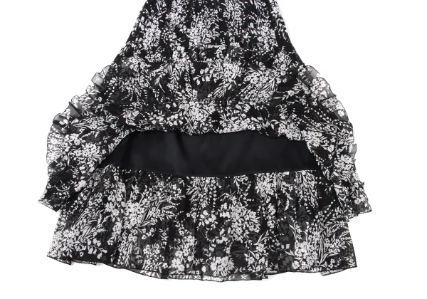 EPOCA Poly Chiffon Botanical Frill Skirt K-173973_009