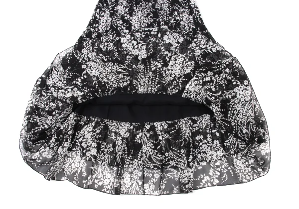 EPOCA Poly Chiffon Botanical Frill Skirt K-173973_010