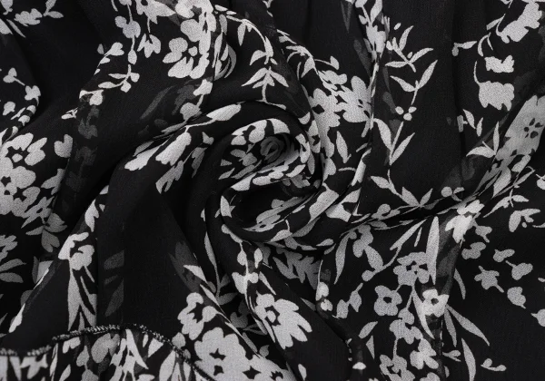 EPOCA Poly Chiffon Botanical Frill Skirt K-173973_013
