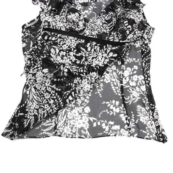 EPOCA Poly Chiffon Botanical Frill Blouse & Skirt K-173974_006