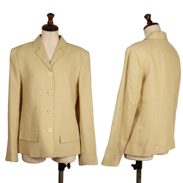 EPOCA Linen Tailored Jacket Beige 40 K-173976_001