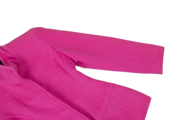 DONNA KARAN Angora Wool Stand Collar Jacket K-173978_005