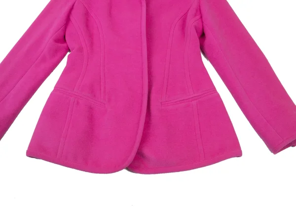 DONNA KARAN Angora Wool Stand Collar Jacket K-173978_007