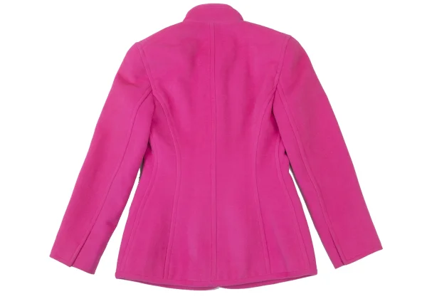 DONNA KARAN Angora Wool Stand Collar Jacket K-173978_012