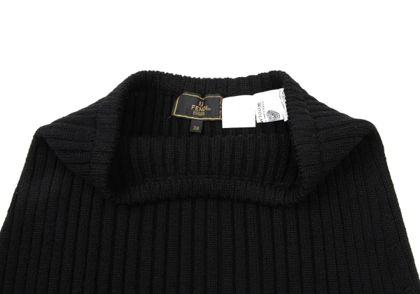 フェンディFENDI Ribbed Wool Knit Skirt K-173979_004