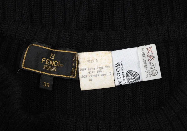 フェンディFENDI Ribbed Wool Knit Skirt K-173979_010