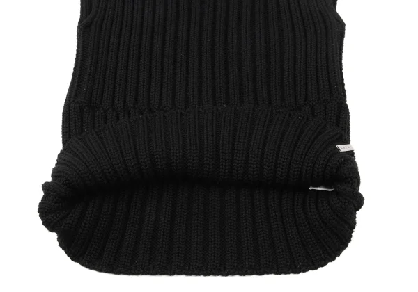 FENDI Wool High Neck Sleeveless Ribbed Knit K-173980_007