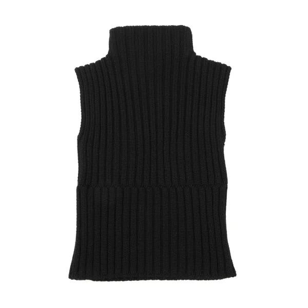 FENDI Wool High Neck Sleeveless Ribbed Knit K-173980_008