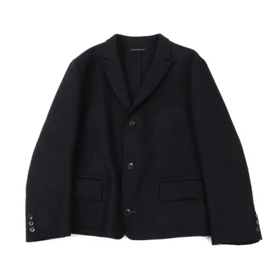 Yohji Yamamoto POUR HOMME Wool Felt Cutting Pocket Design Jacket