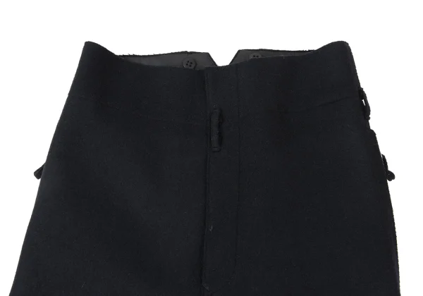 Yohji Yamamoto POUR HOMME Wool Felt Cutting Suspenders Button Pants K-173982_002