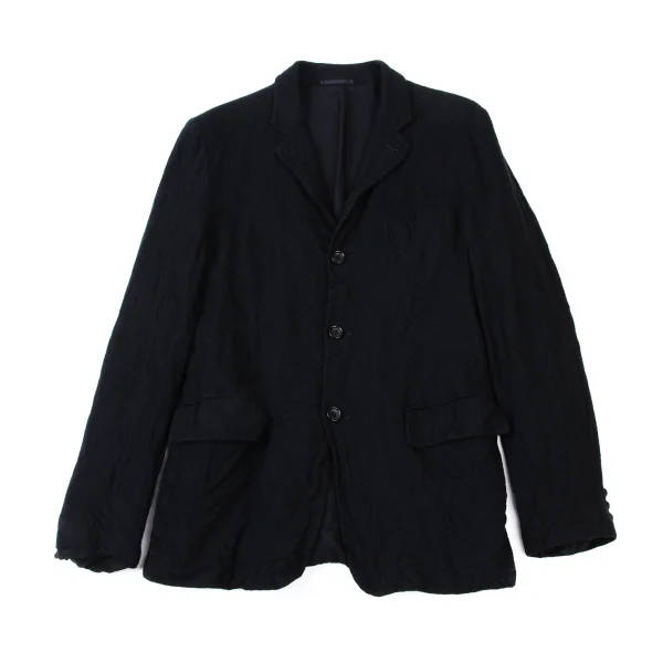 COMME des GARCONS HOMME Wool Fulling Jacket Navy M K-173989_001