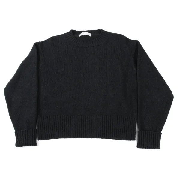 COMME des GARCONS HOMME Wool Rib Knit Sweater Navy S-M K-173991_001