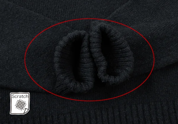 COMME des GARCONS HOMME Wool Rib Knit Sweater K-173991_007