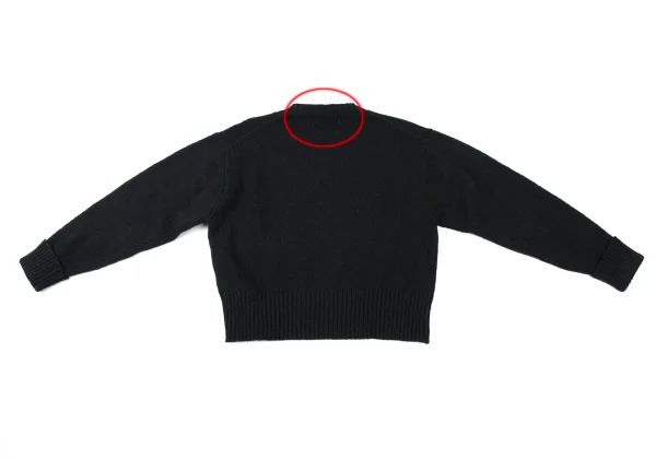COMME des GARCONS HOMME Wool Rib Knit Sweater K-173991_011