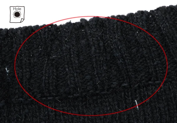 COMME des GARCONS HOMME Wool Rib Knit Sweater K-173991_012