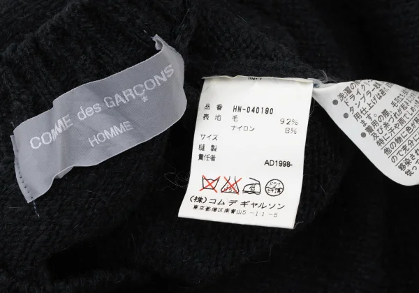 COMME des GARCONS HOMME Wool Rib Knit Sweater K-173991_015