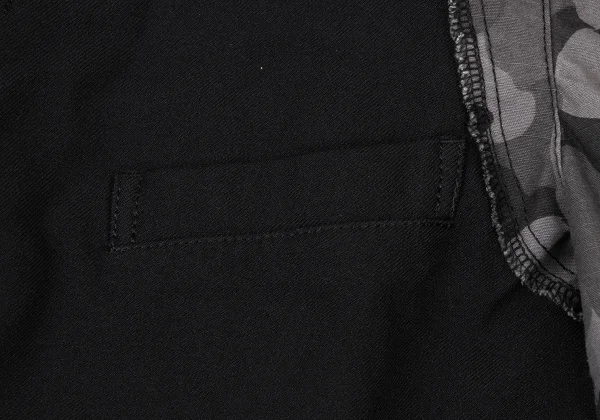 BLACK COMME des GARCONS Camouflage Sleeve Switching Dyed Jacket K-173992_007