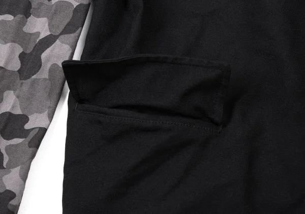 BLACK COMME des GARCONS Camouflage Sleeve Switching Dyed Jacket K-173992_011