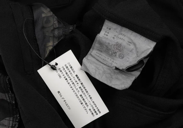 BLACK COMME des GARCONS Camouflage Sleeve Switching Dyed Jacket K-173992_017
