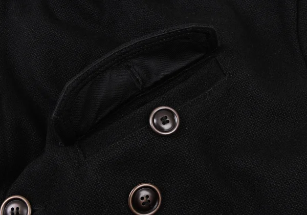 DIESEL Leather Patch Military Pea Coat K-173996_004