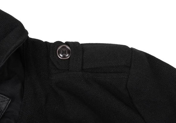 DIESEL Leather Patch Military Pea Coat K-173996_007