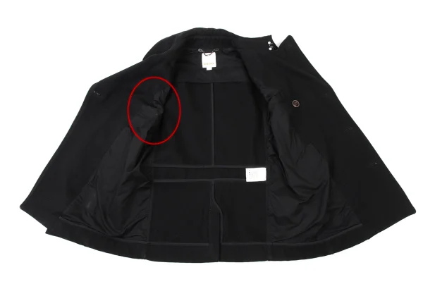 DIESEL Leather Patch Military Pea Coat K-173996_014