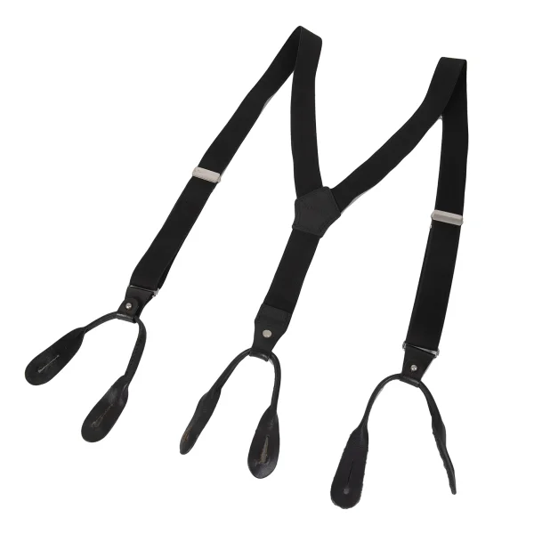 Y's for men Leather Parts Suspenders Black  K-173997_001