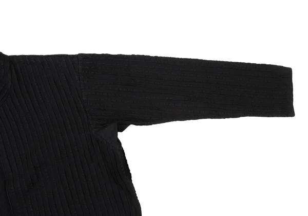 ASHA BY MDS Stitch Pleats Stand Collar Cotton Jacket K-174000_007