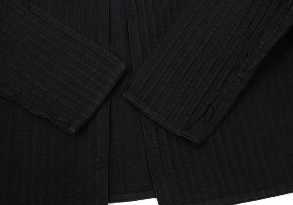 ASHA BY MDS Stitch Pleats Stand Collar Cotton Jacket K-174000_008