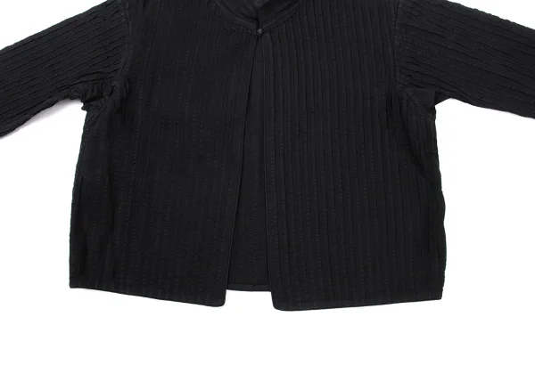 ASHA BY MDS Stitch Pleats Stand Collar Cotton Jacket K-174000_010