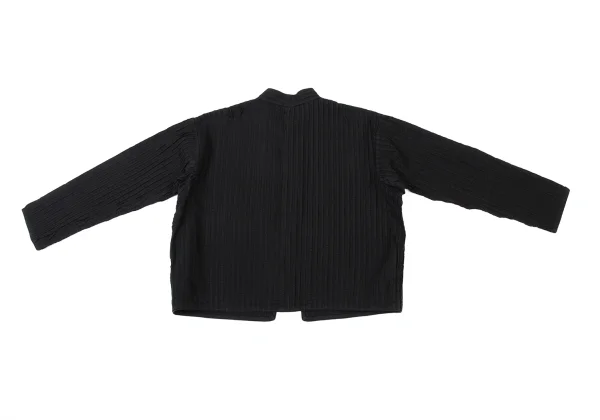 ASHA BY MDS Stitch Pleats Stand Collar Cotton Jacket K-174000_012