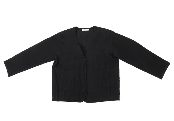 ASHA BY MDS Stitch Cotton No Collar Jacket K-174002_002