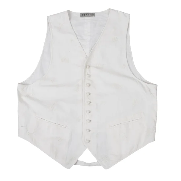 ASHA BY MDS Motif Embroidery Cotton Vest K-174003_002
