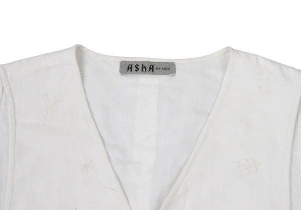 ASHA BY MDS Motif Embroidery Cotton Vest K-174003_005