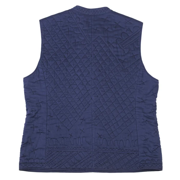 ASHA BY MDS Hand Stitch Cotton Stand Collar Vest K-174004_016