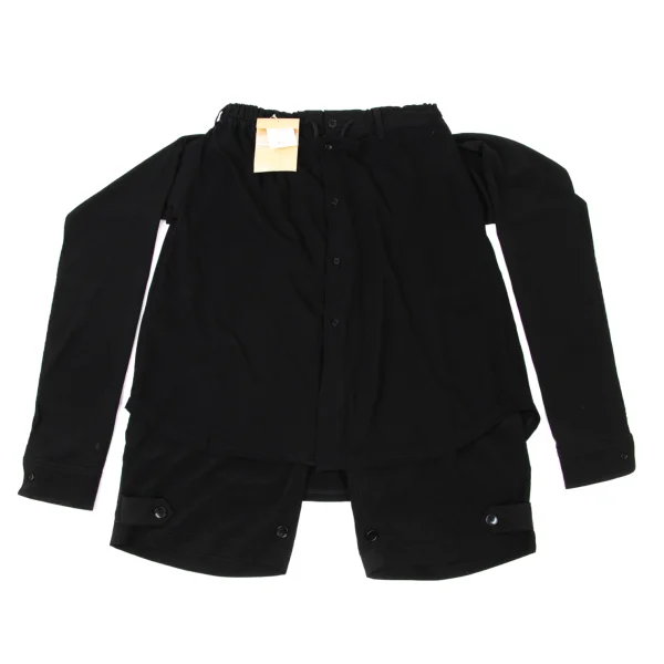 Ground Y Shirt-docked Design Pants Black 3 K-174013_001