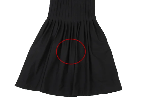 LIMI feu Leather Strap Pleated Dress K-174015_007