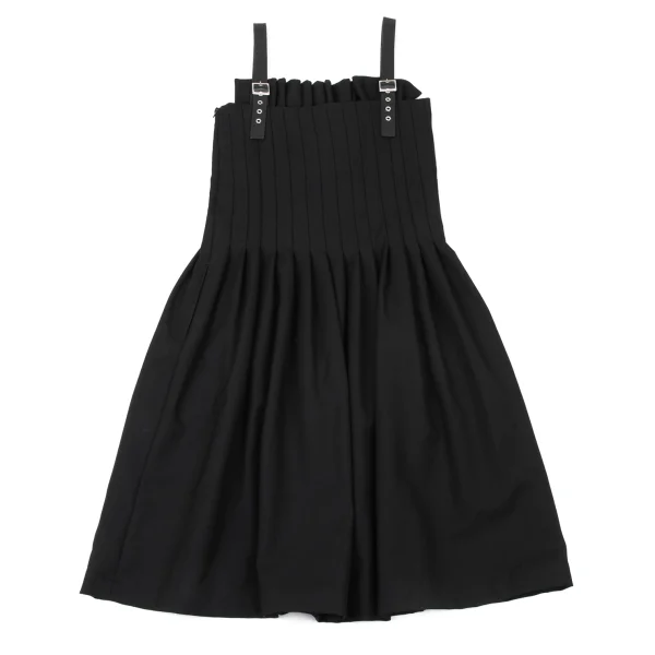 LIMI feu Leather Strap Pleated Dress K-174015_011